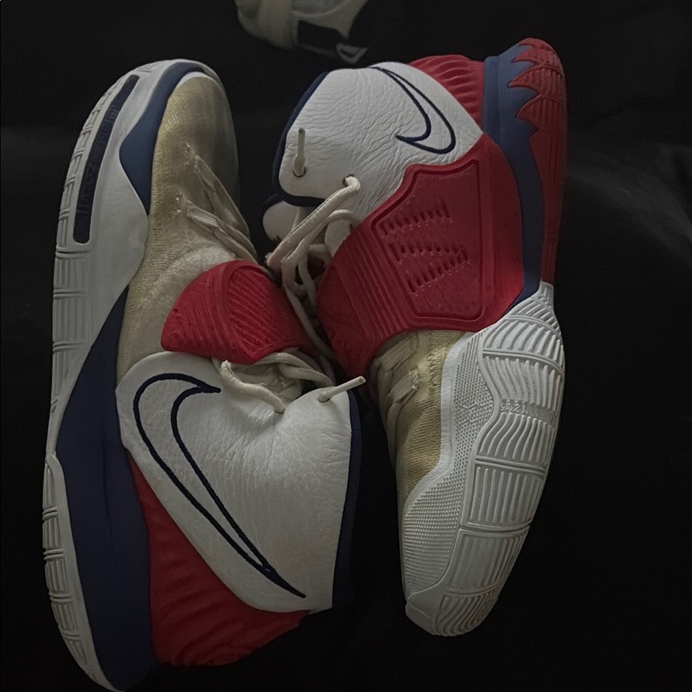 Nike Red and White Athletic Shoes